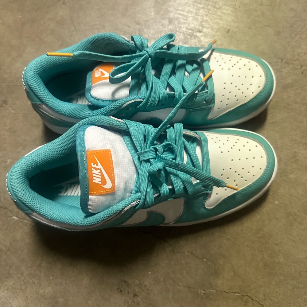 Nike womans Aqua and White Sneakers